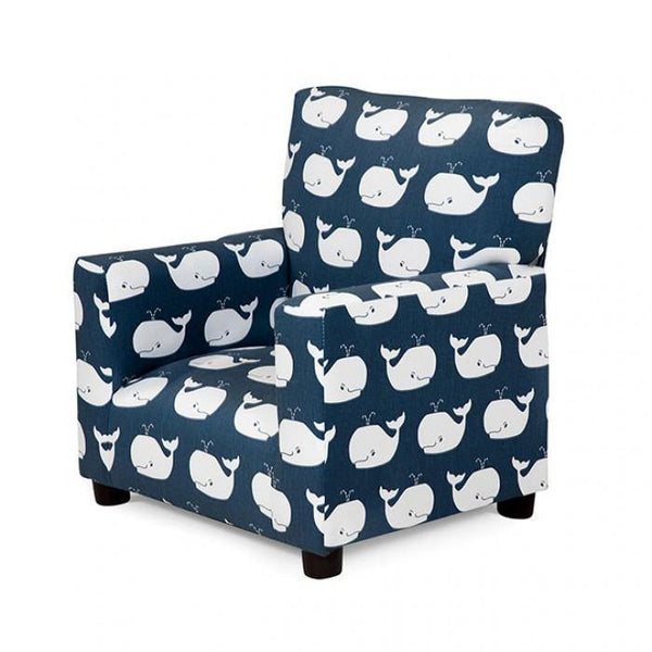 Mobee AM1117 Navy Transitional Kids Chair By furniture of america - sofafair.com
