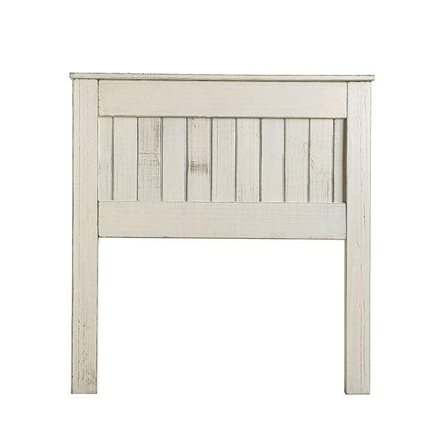 Rockwall AM7971WH White Rustic Headboard By Furniture Of America - sofafair.com