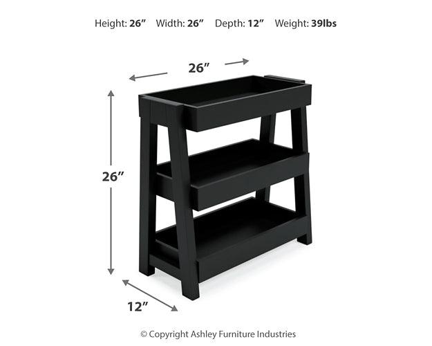 Blariden Shelf Accent Table A4000365 Black/Gray Casual Decorative Oversize Accents By Ashley - sofafair.com