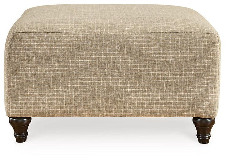 3570208 Brown/Beige Traditional Valerani Oversized Accent Ottoman By AFI - sofafair.com