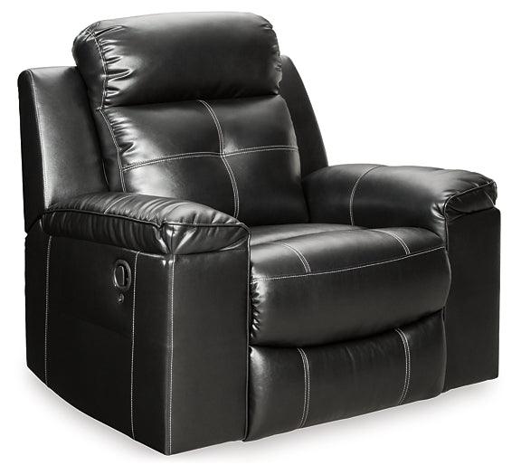 Kempten Recliner 8210525 Black/Gray Contemporary Motion Upholstery By Ashley - sofafair.com