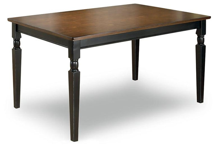 Owingsville Dining Table D580-25 Black/Gray Casual Casual Tables By Ashley - sofafair.com
