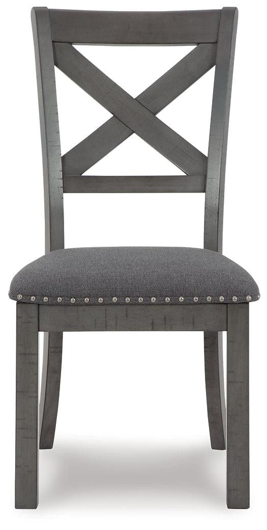 D629-01X2 Black/Gray Casual Myshanna Dining Chair (Set of 2) By Ashley - sofafair.com