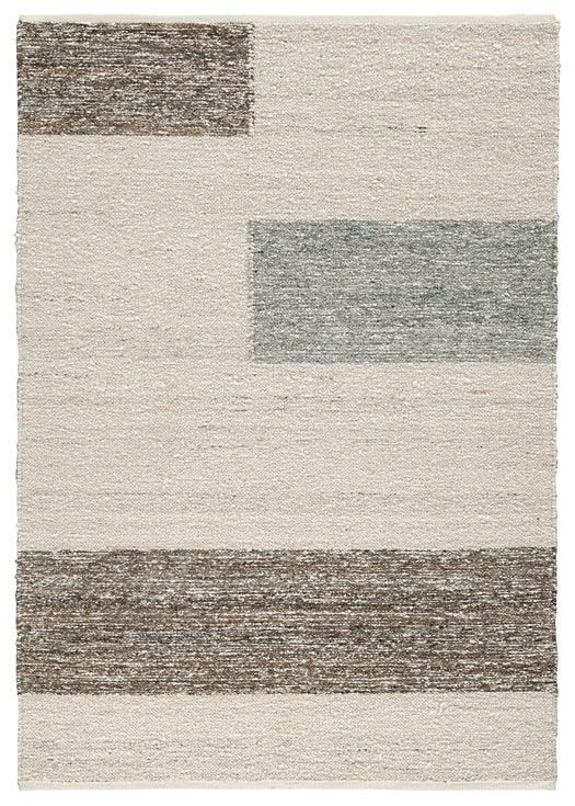 Barus 5' x 7' Rug R406402 Black/Gray Casual Rug Medium By Ashley - sofafair.com