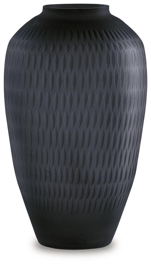 A2000509 Black/Gray Contemporary Etney Vase By Ashley - sofafair.com