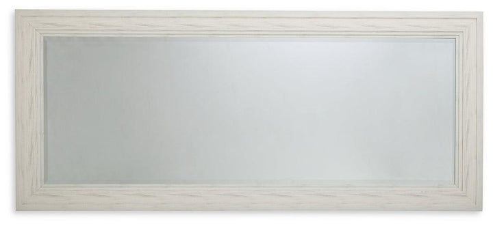 Jacee Floor Mirror A8010217 White Casual Decorative Oversize Accents By Ashley - sofafair.com