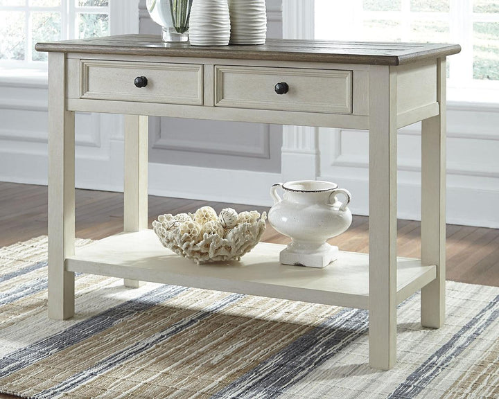 Bolanburg Sofa/Console Table T637-4 White Casual Motion Occasionals By Ashley - sofafair.com