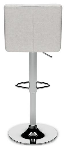 Pollzen Bar Height Bar Stool D121-730 Black/Gray Contemporary Barstool By Ashley - sofafair.com