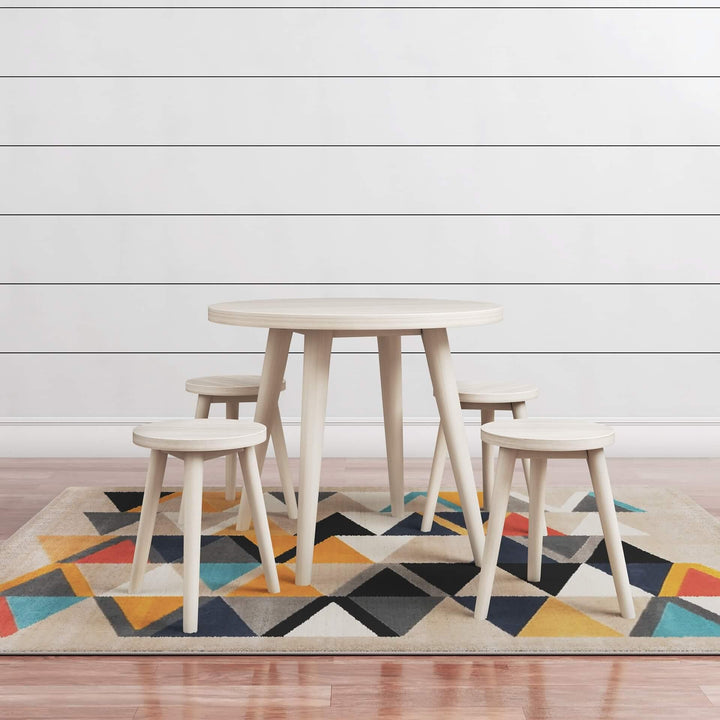 B008-125 Natural Contemporary Blariden Table and Chairs (Set of 5) By Ashley - sofafair.com