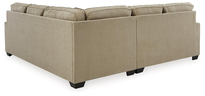 Lucina 2-Piece Sectional 59006S2 Brown/Beige Casual Stationary Sectionals By AFI - sofafair.com