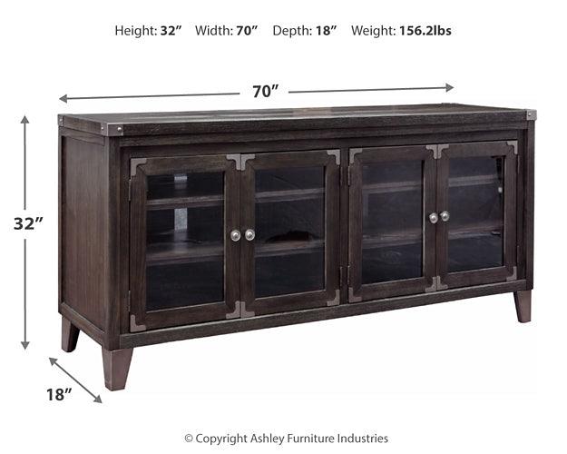 W901-60 Black/Gray Contemporary Todoe 70" TV Stand By Ashley - sofafair.com