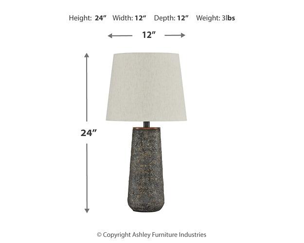 Chaston Table Lamp (Set of 2) L204474 Brown/Beige Casual Table Lamp Pair By AFI - sofafair.com