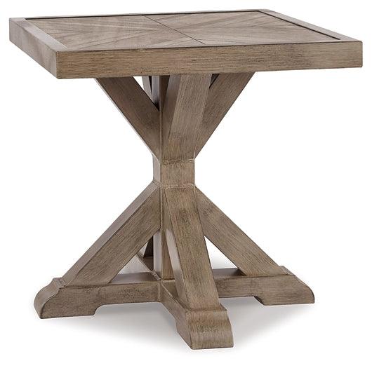 Beachcroft End Table P791-702 Brown/Beige Casual Outdoor End Table By Ashley - sofafair.com