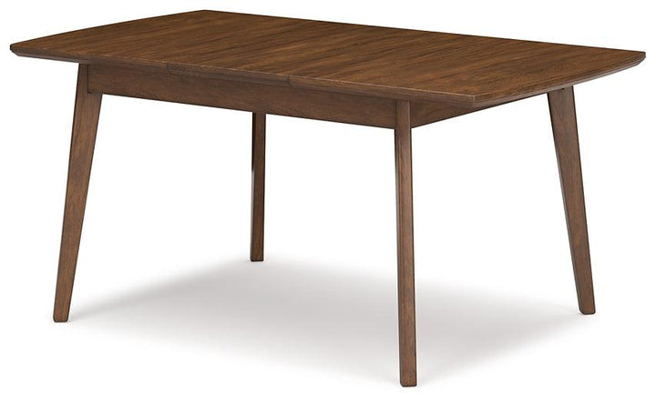 Lyncott Dining Extension Table D615-35 Brown/Beige Contemporary Formal Tables By Ashley - sofafair.com