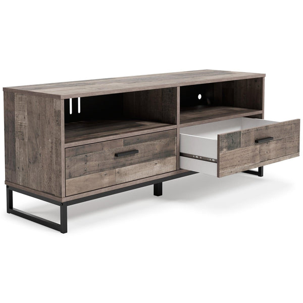 EW2120-268 Black/Gray Casual Neilsville 59" TV Stand By Ashley - sofafair.com