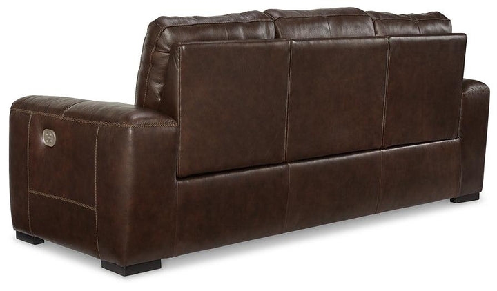 Alessandro Power Reclining Sofa U2550215 Brown/Beige Contemporary Motion Upholstery By Ashley - sofafair.com