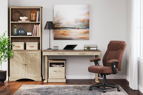 Elmferd File Cabinet H302-12 Brown/Beige Contemporary Home Office Storage By Ashley - sofafair.com
