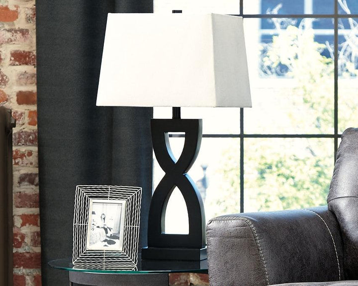 Amasai Table Lamp (Set of 2) L243144 Black/Gray Contemporary Table Lamp Pair By Ashley - sofafair.com