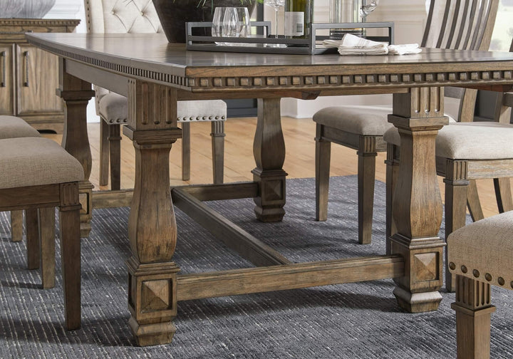 Markenburg Dining Extension Table D770-45 Brown/Beige Traditional Formal Tables By Ashley - sofafair.com