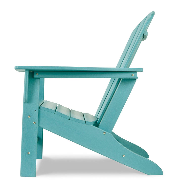 Sundown Treasure Adirondack Chair with End Table P012P1 Blue Contemporary Outdoor Package By Ashley - sofafair.com