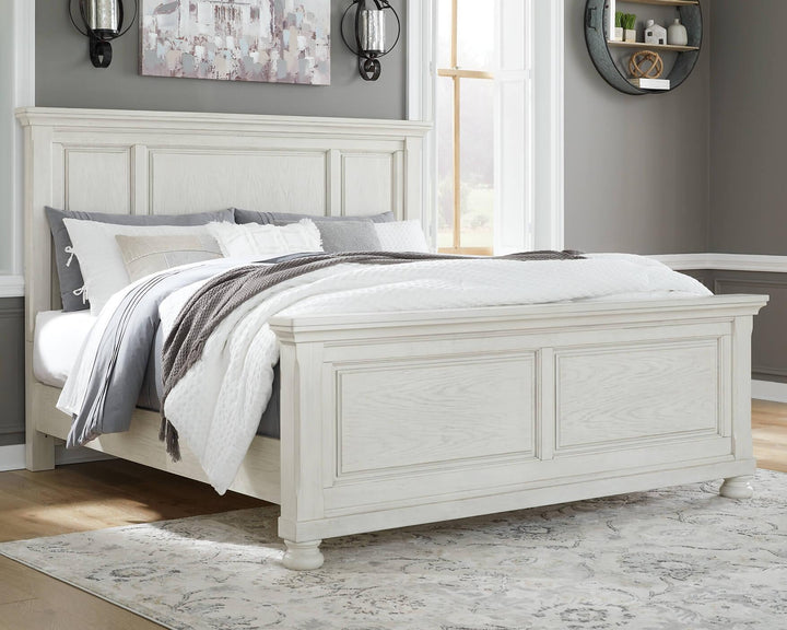 Robbinsdale King Panel Bed B742B6 White Casual Master Beds By Ashley - sofafair.com