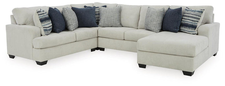Lowder 4-Piece Sectional with Chaise 13611S6 White Casual Stationary Sectionals By AFI - sofafair.com