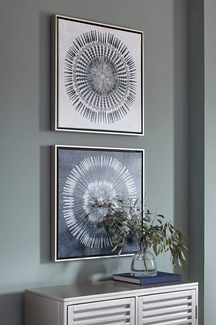 Monterey Wall Art (Set of 2) A8000155 Black/Gray Contemporary Wall Art (Standard) By Ashley - sofafair.com