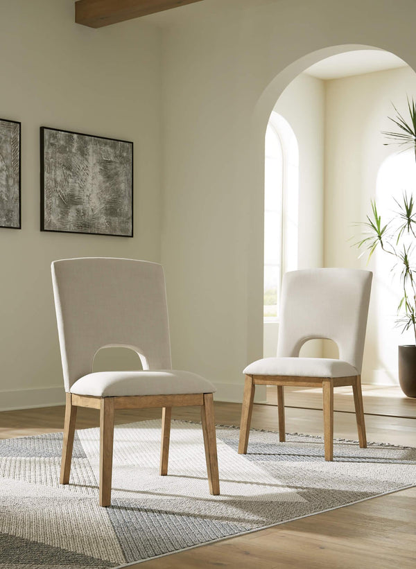 D783-01 Brown/Beige Casual Dakmore Dining Chair By Ashley - sofafair.com