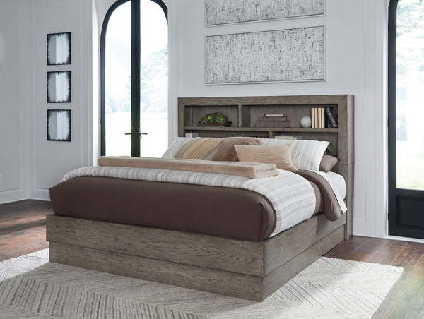 Anibecca King Bookcase Bed B970B8 Black/Gray Contemporary Master Beds By Ashley - sofafair.com
