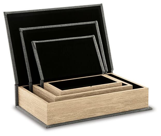 A2000487 Black/Gray Casual Jolina Box (Set of 3) By AFI - sofafair.com