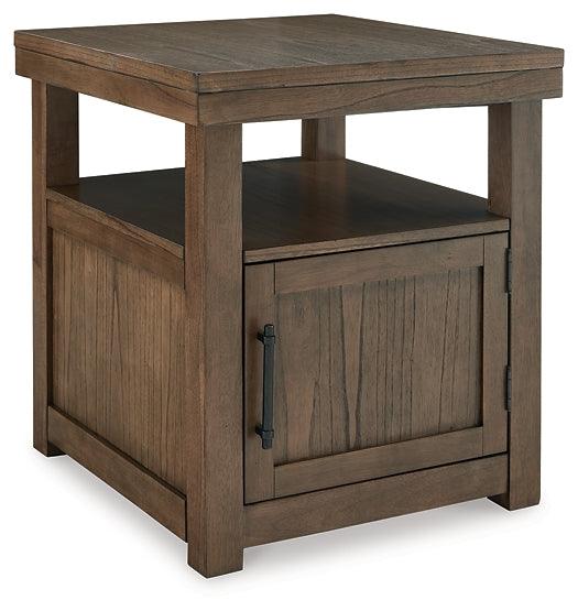 Boardernest End Table T738-3 Brown/Beige Casual Motion Occasionals By Ashley - sofafair.com