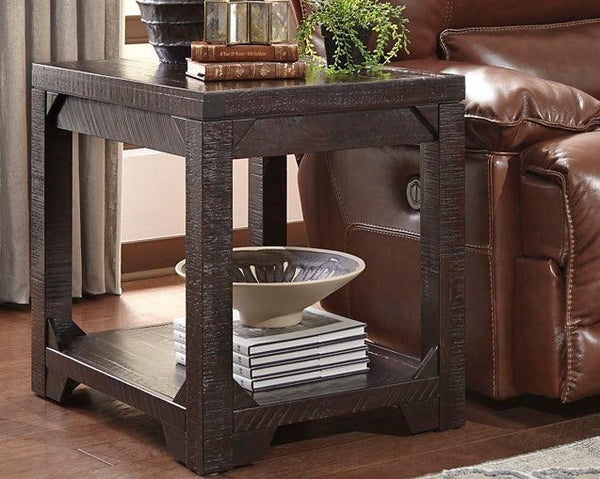 Rogness End Table T745-3 Brown/Beige Casual Motion Occasionals By Ashley - sofafair.com