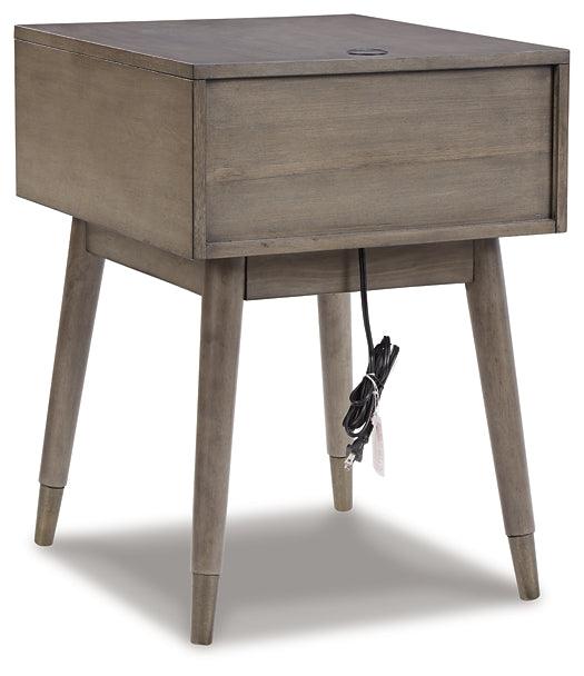 A4000298 Black/Gray Contemporary Paulrich Accent Table By Ashley - sofafair.com
