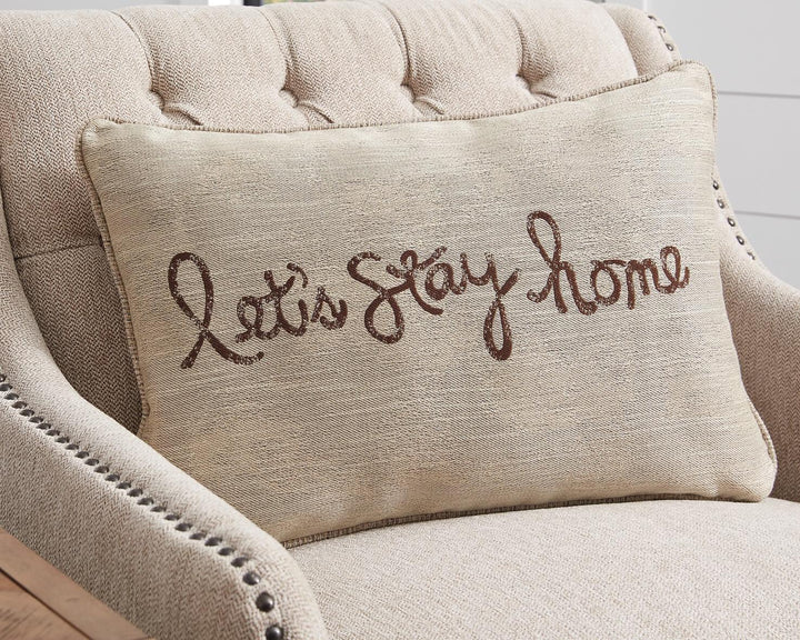 A1000554 White Casual Lets Stay Home Pillow (Set of 4) By Ashley - sofafair.com