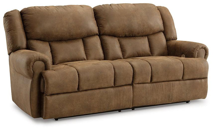 Boothbay Power Reclining Sofa 4470447 Brown/Beige Traditional Motion Upholstery By Ashley - sofafair.com