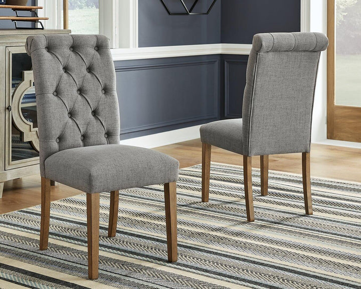D324-01X2 Black/Gray Casual Harvina Dining Chair (Set of 2) By Ashley - sofafair.com