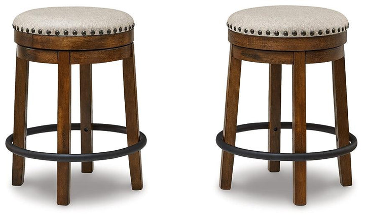 Valebeck Counter Height Stool D546-124 Black/Gray Casual Barstools By Ashley - sofafair.com