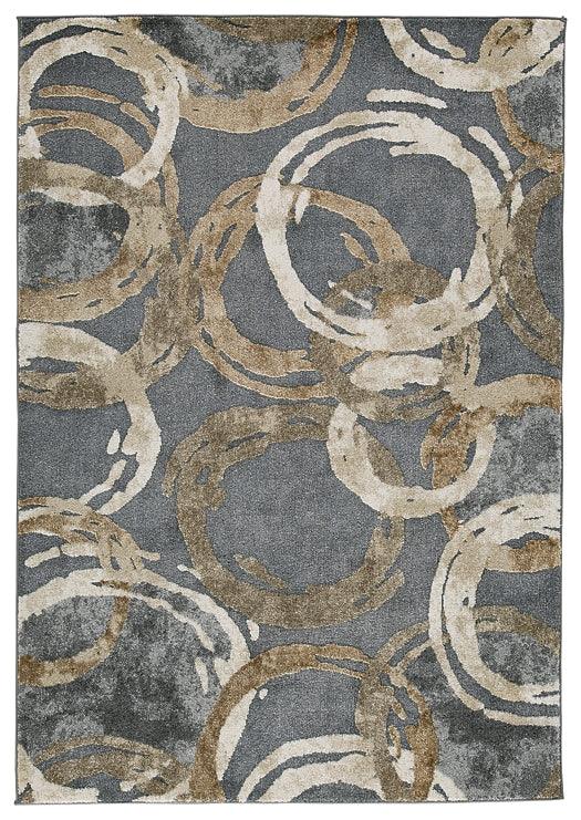 Faelyn 7'10" x 9'10" Rug R405181 Black/Gray Contemporary Rug Large By Ashley - sofafair.com