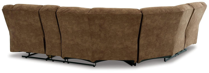 Partymate 2-Piece Reclining Sectional 36902S1 Brown/Beige Contemporary Motion Sectionals By Ashley - sofafair.com