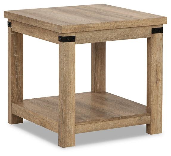 Calaboro End Table T463-2 Brown/Beige Casual Motion Occasionals By Ashley - sofafair.com