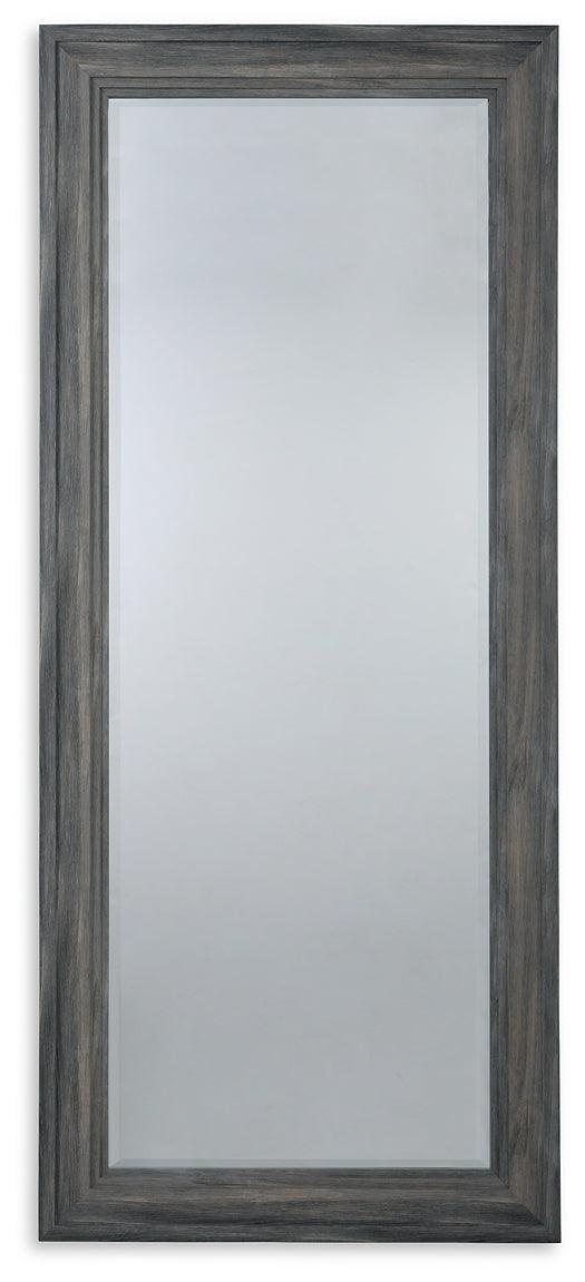Jacee Floor Mirror A8010219 Black/Gray Casual Decorative Oversize Accents By Ashley - sofafair.com