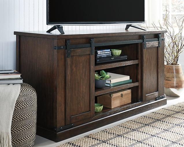 W562-48 Brown/Beige Casual Budmore 60" TV Stand By Ashley - sofafair.com