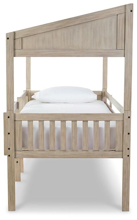 Wrenalyn Twin Loft Bed B081B3 Black/Gray Contemporary Youth Beds By Ashley - sofafair.com