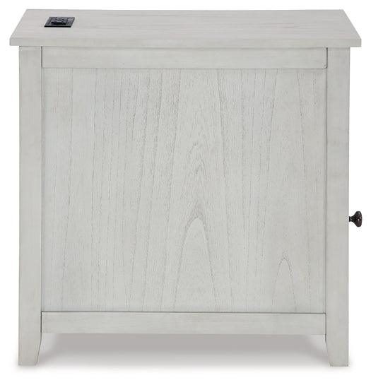 Treytown Chairside End Table T300-517 White Casual End Table Chair Side By Ashley - sofafair.com