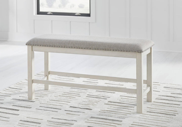 Robbinsdale 49" Counter Height Dining Bench D642-09 White Casual Casual Seating By Ashley - sofafair.com