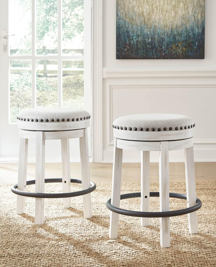 Valebeck Counter Height Stool D546-324 White Casual Barstools By Ashley - sofafair.com