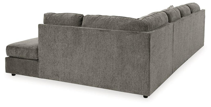 O'Phannon 2-Piece Sectional with Chaise 29402S1 Black/Gray Contemporary Stationary Sectionals By Ashley - sofafair.com