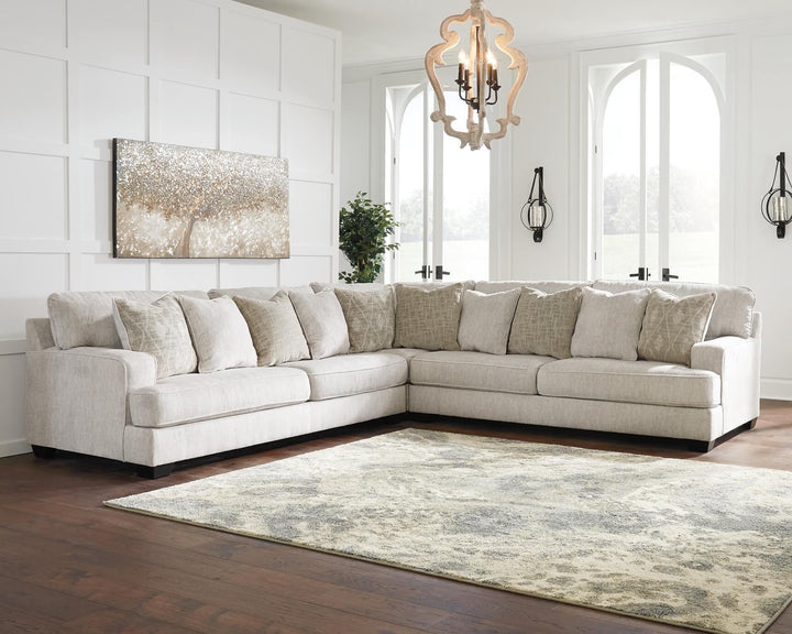 Rawcliffe 5-Piece Sectional 19604S3 Brown/Beige Casual Stationary Sectionals By Ashley - sofafair.com