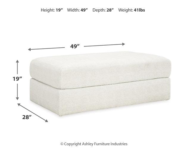 3140308 White Contemporary Karinne Oversized Accent Ottoman By Ashley - sofafair.com