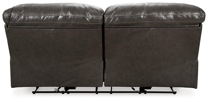 Hallstrung Power Reclining Sofa U5240347 Brown/Beige Contemporary Motion Upholstery By Ashley - sofafair.com